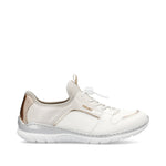 Rieker Toggle Trainer Off White Rose