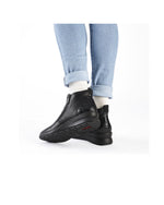 Rieker Double Zip Boot Black Granite