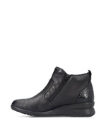 Rieker Double Zip Boot Black Granite