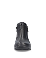 Rieker Double Zip Boot Black Granite
