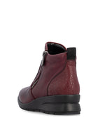 Rieker Double Zip Boot Wine Red