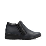 Rieker Double Zip Ankle Boot Navy Black