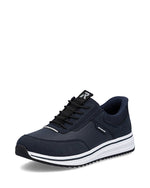 Rieker Slip On Laced Trainer Navy