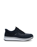 Rieker Slip On Laced Trainer Navy
