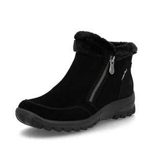 Rieker Winter Zip Boot Black