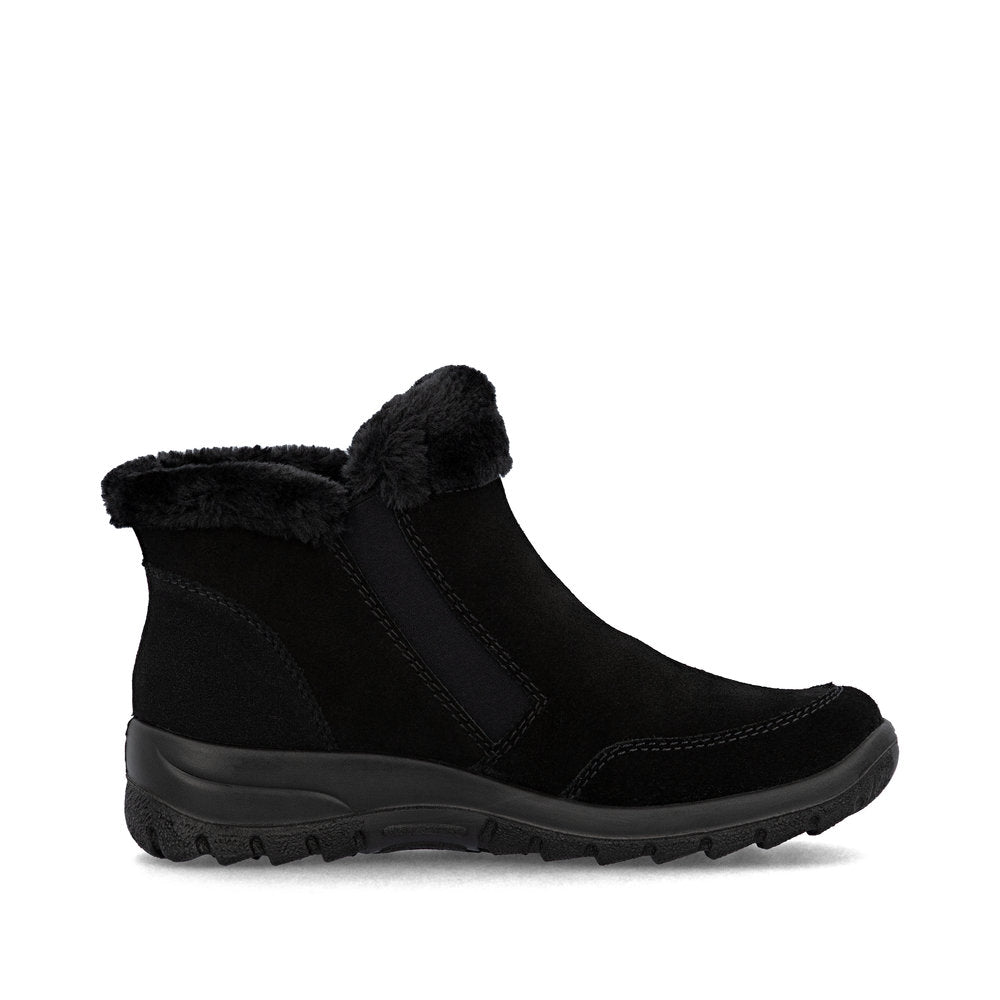 Rieker Winter Zip Boot Black
