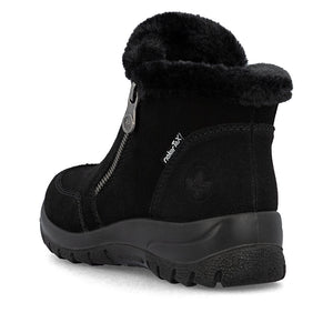 Rieker Winter Zip Boot Black