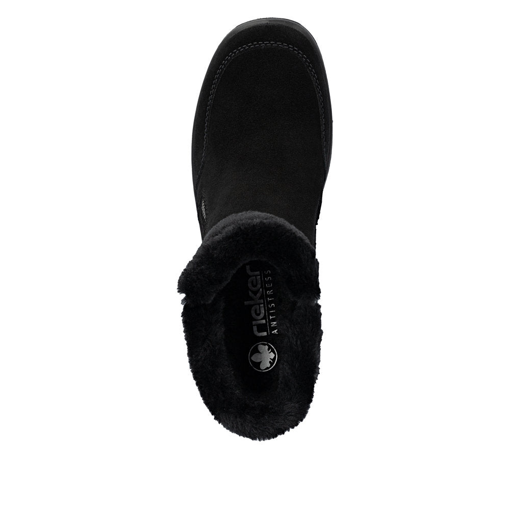 Rieker Winter Zip Boot Black