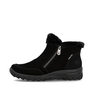 Rieker Winter Zip Boot Black