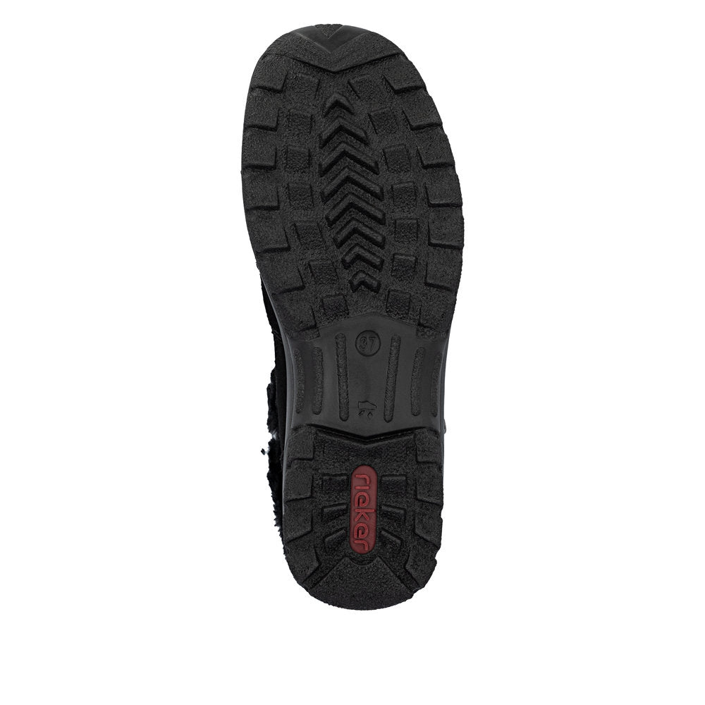 Rieker Winter Zip Boot Black