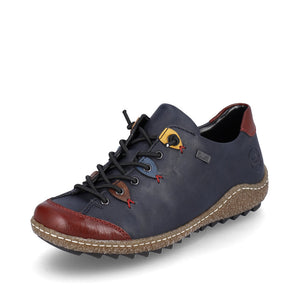 Rieker Laced Casual Shoe Multi Navy Multi