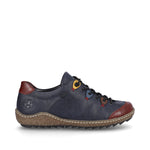 Rieker Laced Casual Shoe Multi Navy Multi