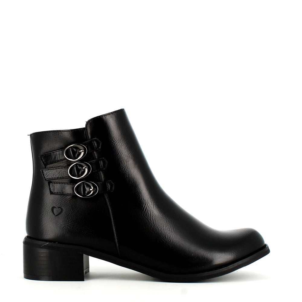 Heavenly Feet Lauren Ankle Boot Black