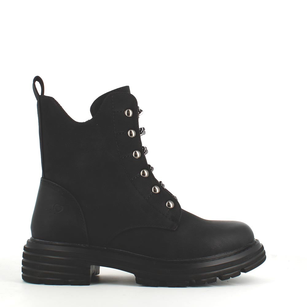 Heavenly Feet Links Ankle Boot Nubuck Black