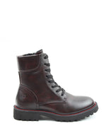 Heavenly Feet Lola Laced Ankle Boot Burgundy