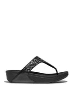 Lulu Toe Post Crystal Mix Black