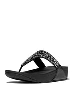 Lulu Toe Post Crystal Mix Black