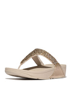 Lulu Toe Post Crystal Mix Platino