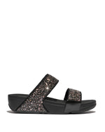 Fitflop Lulu Slides Multi Glitter Mix Black