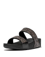 Fitflop Lulu Slides Multi Glitter Mix Black