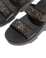 Fitflop Lulu Slides Multi Glitter Mix Black