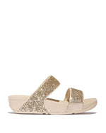 Fitflop Lulu Slides Multi Glitter Mix Platino Silver