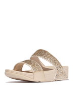 Fitflop Lulu Slides Multi Glitter Mix Platino Silver