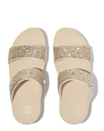 Fitflop Lulu Slides Multi Glitter Mix Platino Silver