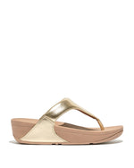 Fit Flop Lulu Leather Toe Post Gold