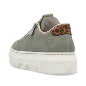 Rieker Classic Flatform Trainer Moss Green