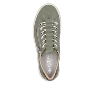 Rieker Classic Flatform Trainer Moss Green