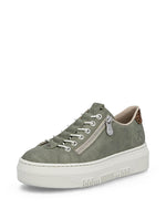 Rieker Classic Flatform Trainer Moss Green