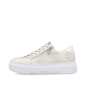 Rieker Flatform Trainer Beige Gold