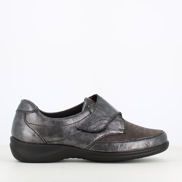 Waldlaufer Milliu Velcro Stretch Shoe Carbon