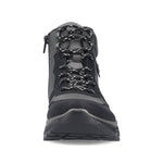 Rieker Laced Hiking Boot Black/Grey
