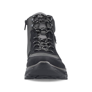 Rieker Laced Hiking Boot Black/Grey
