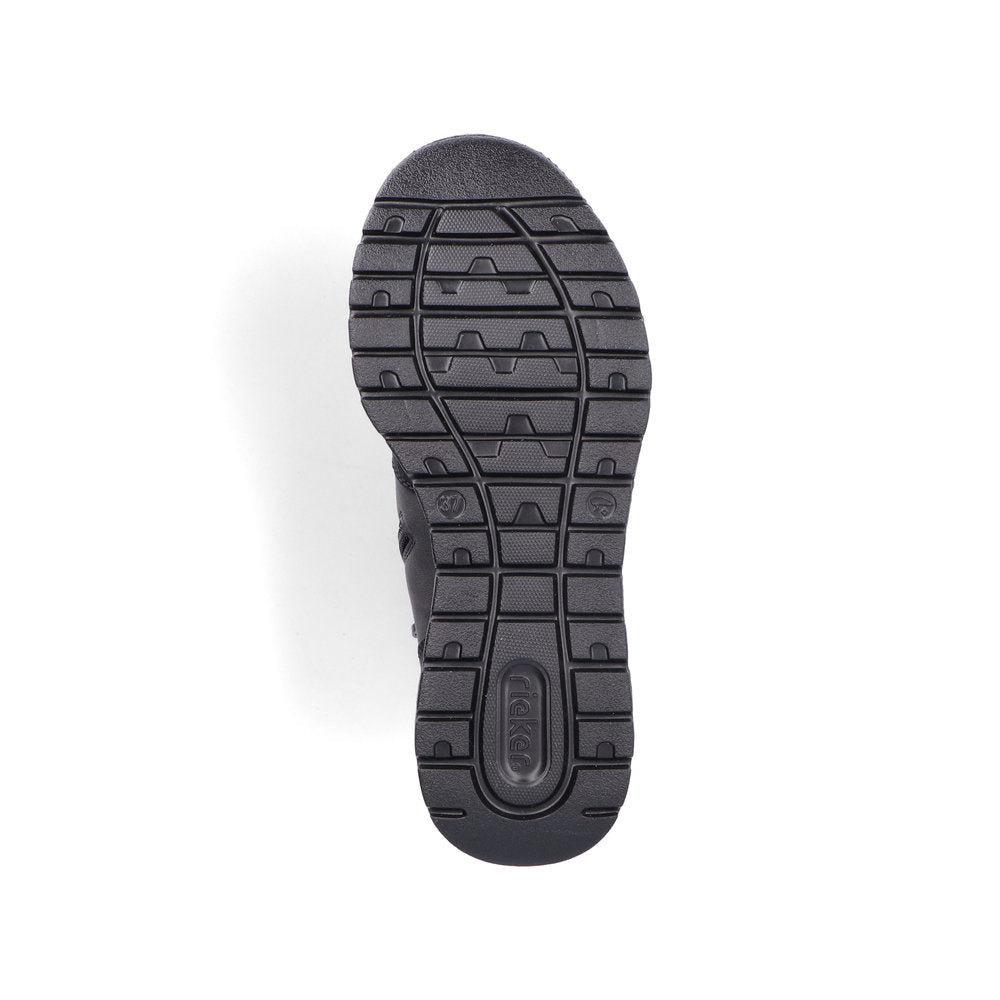 Rieker Laced Hiking Boot Black/Grey