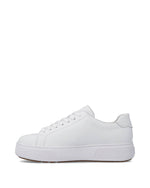 Rieker Laced Flatform Zip Trainer White