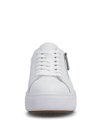 Rieker Laced Flatform Zip Trainer White