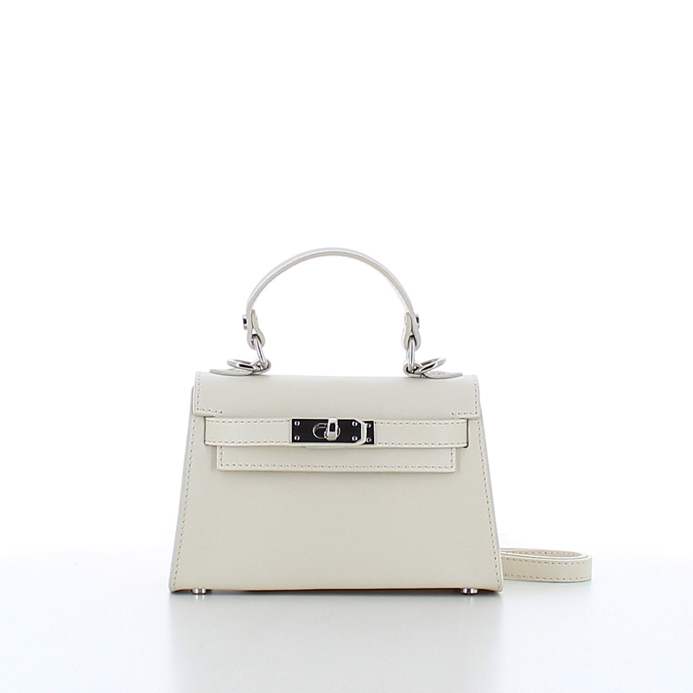 Marina Galanti Small Clutch Off White Leather