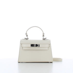 Marina Galanti Small Clutch Off White Leather