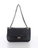 Marina Galanti Quilted Leather Shoulder Bag Black