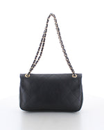 Marina Galanti Quilted Leather Shoulder Bag Black