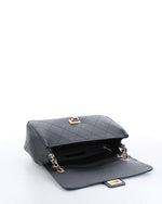 Marina Galanti Quilted Leather Shoulder Bag Black