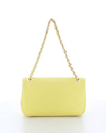 Marina Galanti Quilted Leather Shoulder Bag Lemon