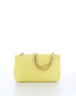 Marina Galanti Quilted Leather Shoulder Bag Lemon