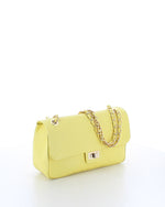 Marina Galanti Quilted Leather Shoulder Bag Lemon