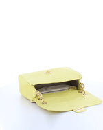 Marina Galanti Quilted Leather Shoulder Bag Lemon