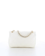 Marina Galanti Quilted Leather Shoulder Bag Off White