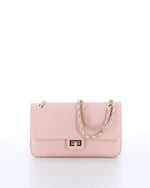 Marina Galanti Quilted Leather Shoulder Bag Rosa